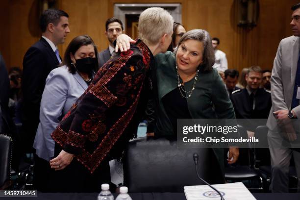 Assistant Defense Secretary for International Security Affairs Celeste Wallander and Undersecretary of State for Political Affairs Victoria Nuland...