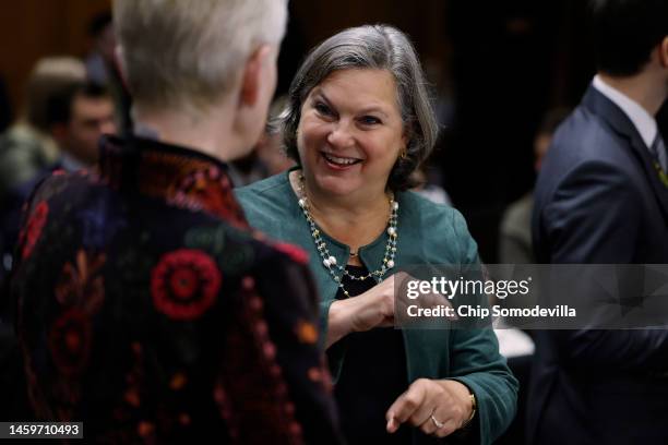 Assistant Defense Secretary for International Security Affairs Celeste Wallander and Undersecretary of State for Political Affairs Victoria Nuland...