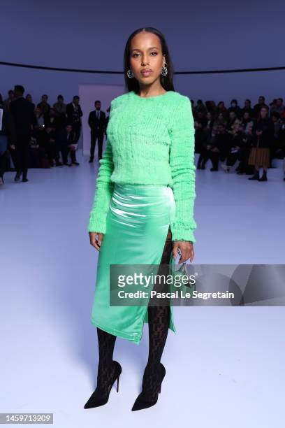 Kerry Washington attends the Fendi Couture fashion show on January 26, 2023 in Paris, France.