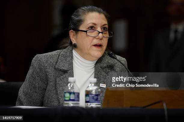 Agency for International Development Deputy Administrator Isobel Coleman testifies before the Senate Foreign Relations Committee in the Dirksen...