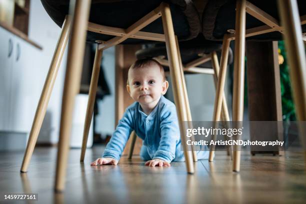 crawling around the house! - baby crawling away bildbanksfoton och bilder