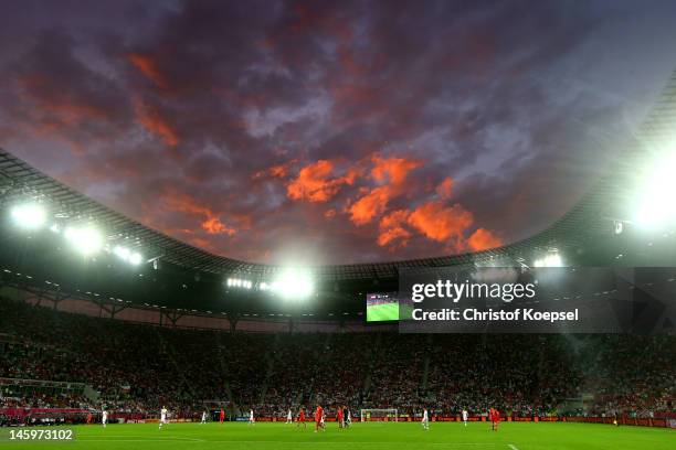 General view during the UEFA EURO 2012 group A match between Russia and Czech Republic at The Municipal Stadium on June 8, 2012 in Wroclaw, Poland.