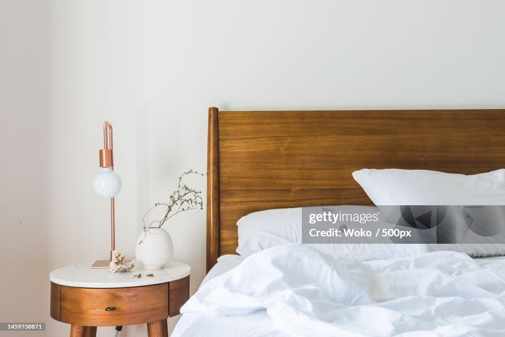 Empty bed at home,Indonesia