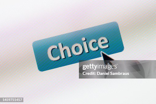 "Choice" Computer Screen Button "Choice" Computer Screen Button