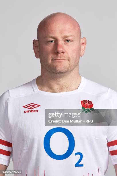 Dan Cole of England poses for a portrait at Pennyhill Park on January 26, 2023 in Bagshot, England.