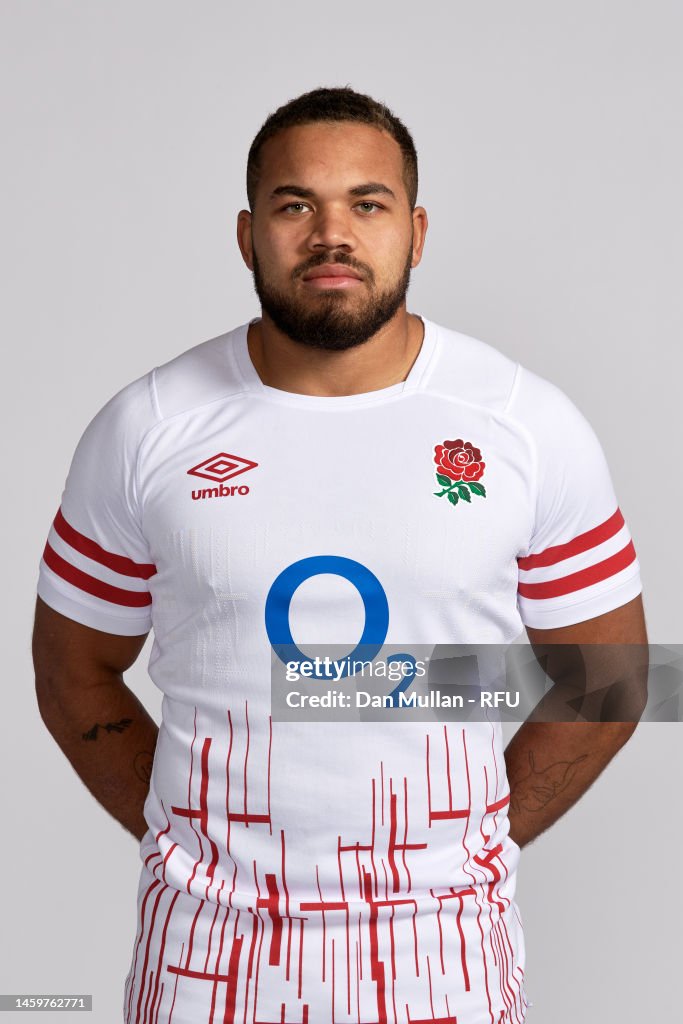 Lawrence Rugby Ollie Lawrence of England poses for a portrait at Pennyhill Park on ...