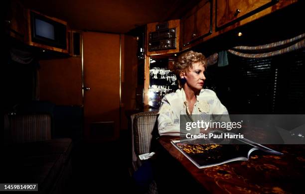 Tammy Wynette, First lady of Country and famous for her song ' Stand By Your Man' at her home in Nashville where she died 6th April 1998 after a long...