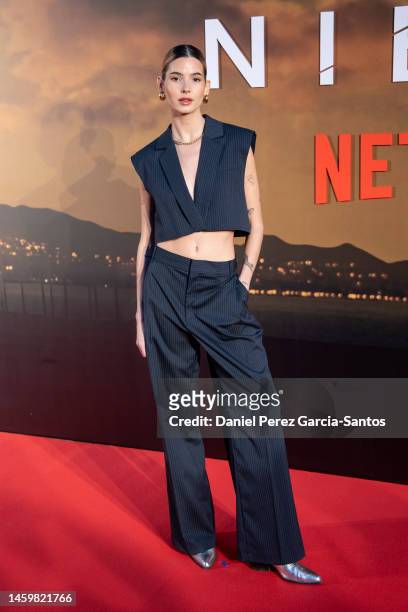 Laura Brunet attends "La Chica De Nieve" Premiere by Netflix at Albeniz cinema on January 25, 2023 in Malaga, Spain.