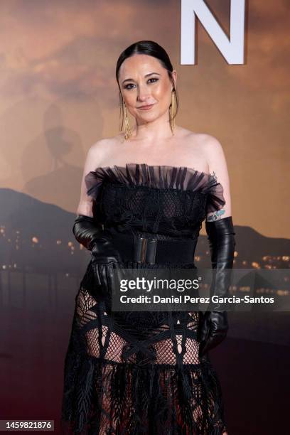 Patricia Benito attends "La Chica De Nieve" Premiere by Netflix at Albeniz cinema on January 25, 2023 in Malaga, Spain.