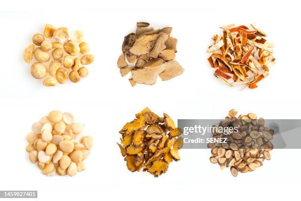 chinese herbal medicine - dried fruit foto e immagini stock