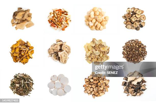 chinese herbal medicine - chinesische kräutermedizin stock-fotos und bilder