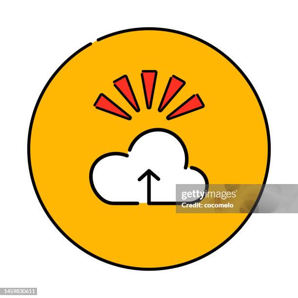 line icon, cloud technology. - data center white stock illustrations