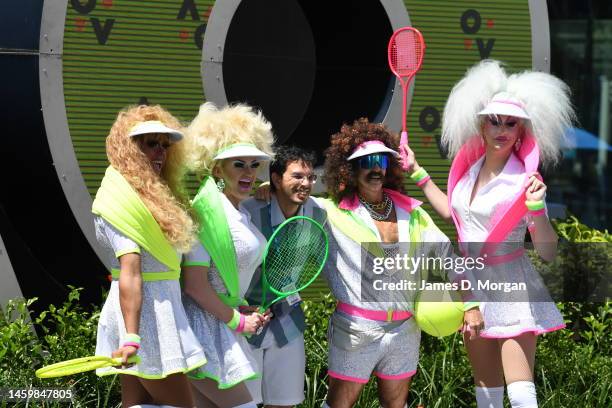 Drag queens on Pride Day during day 12 of the 2023 Australian Open at Melbourne Park on January 27, 2023 in Melbourne, Australia.