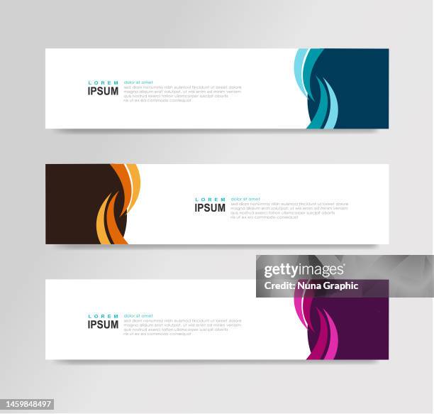 vector abstract banner - header banner stock illustrations