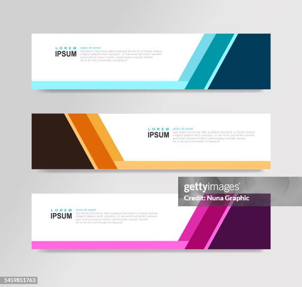 vektor abstrakte banner - abstract header stock-grafiken, -clipart, -cartoons und -symbole