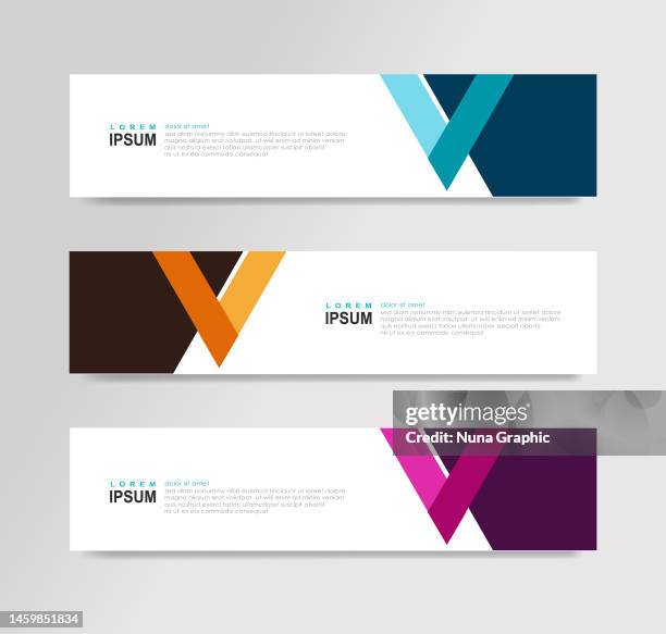 vektor abstrakte banner - abstract header stock-grafiken, -clipart, -cartoons und -symbole