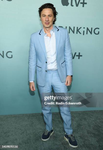 Zach Braff attends the premiere of Apple TV+'s "Shrinking" at Directors Guild of America on January 26, 2023 in Los Angeles, California.