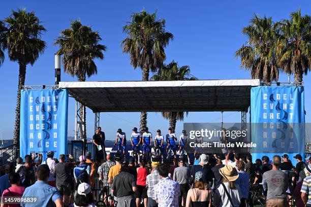 General view of Luke Durbridge of Australia, Lucas Walde Hamilton of Australia, Chris Harper of Australia, Campbell Stewart of Australia, Kelland...