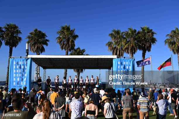 General view of Sjoerd Bax of The Netherlands, George Bennett of New Zealand, Alessandro Covi of Italy, Finn Fisher-Black of New Zealand, Marc...