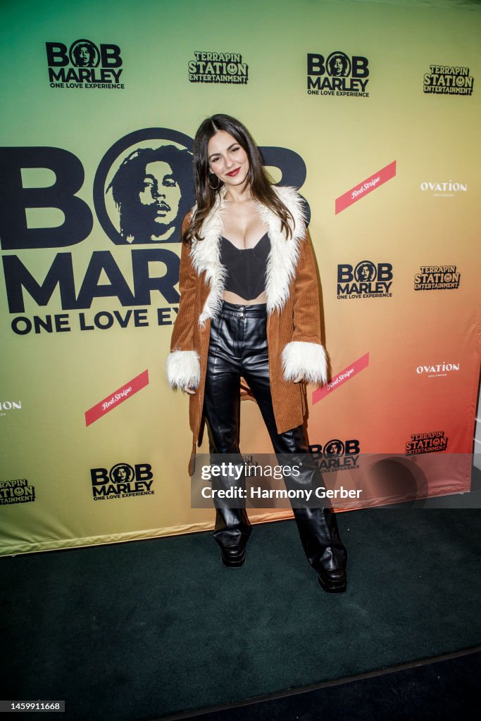 Victoria Justice attends the Grand Opening Of The Bob Marley One Love