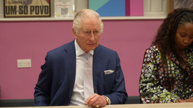 GBR: King Charles III Visits The Africa Centre in London
