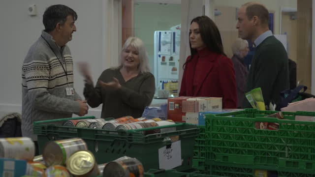 GBR: The Prince And Princess Of Wales Visit Windsor Foodshare