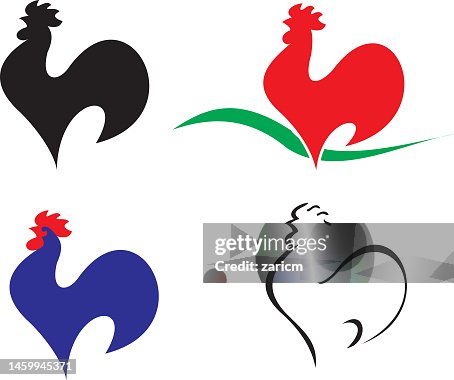 Ensemble de coq. Icônes stylisées de coq. Collection de conception de logo de coq. Ensemble de coq. Icônes stylisées de coq. Collection de conception de logo de coq.