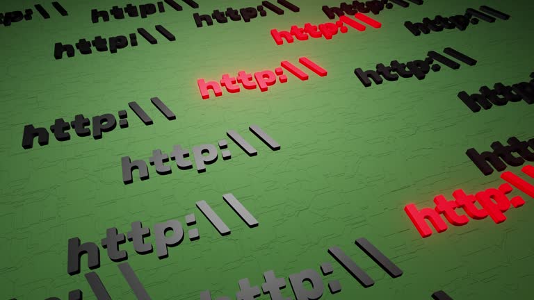 Http symbol sign on green background 3d render. Hypertext transfer ...