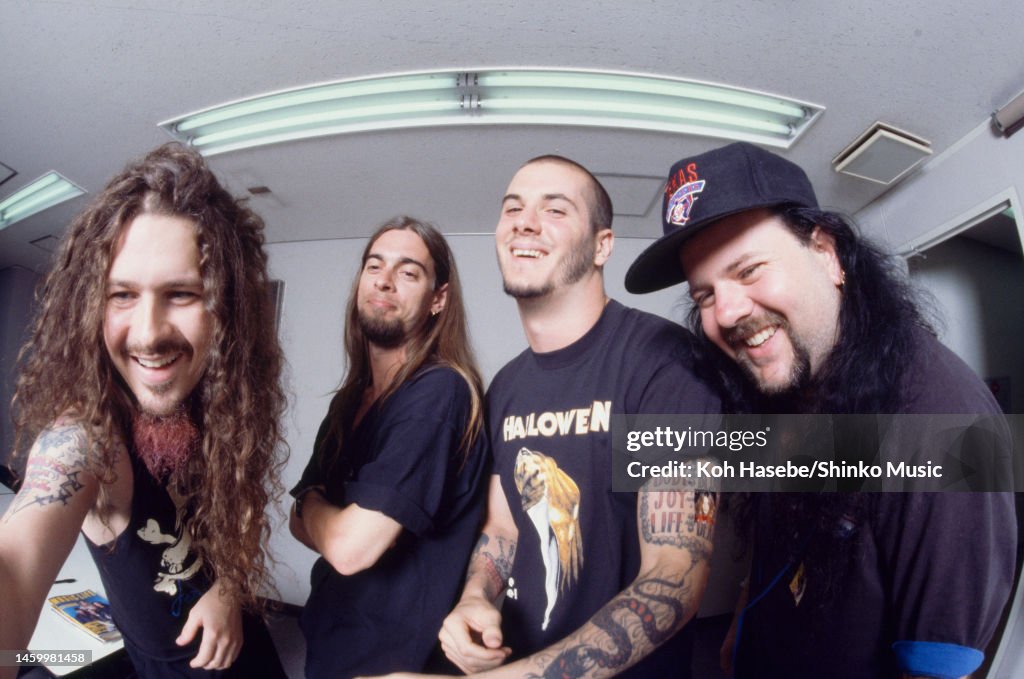 Pantera R Pantera, group portrait during interview session, Tokyo, Japan, 14 ...
