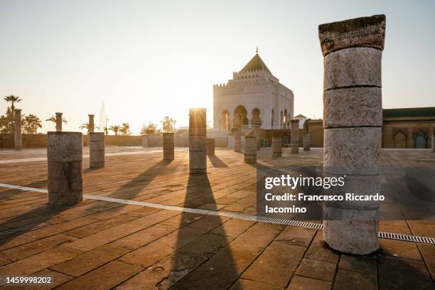 morocco, rabat. mohammed v tomb - rabatt stock pictures, royalty-free photos & images