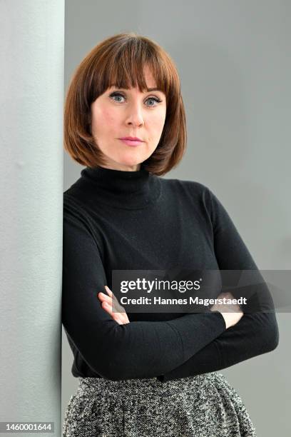 Actress Marlene Morreis attends the BR Film Brunch at Literaturhaus on January 27, 2023 in Munich, Germany.