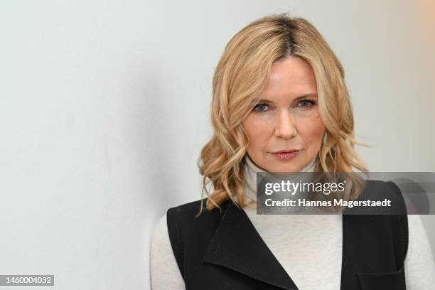 Veronica Ferres attends the BR Film Brunch at Literaturhaus on January 27, 2023 in Munich, Germany.