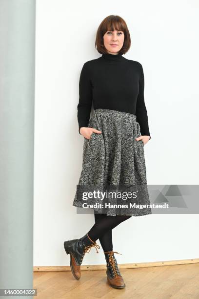 Actress Marlene Morreis attends the BR Film Brunch at Literaturhaus on January 27, 2023 in Munich, Germany.