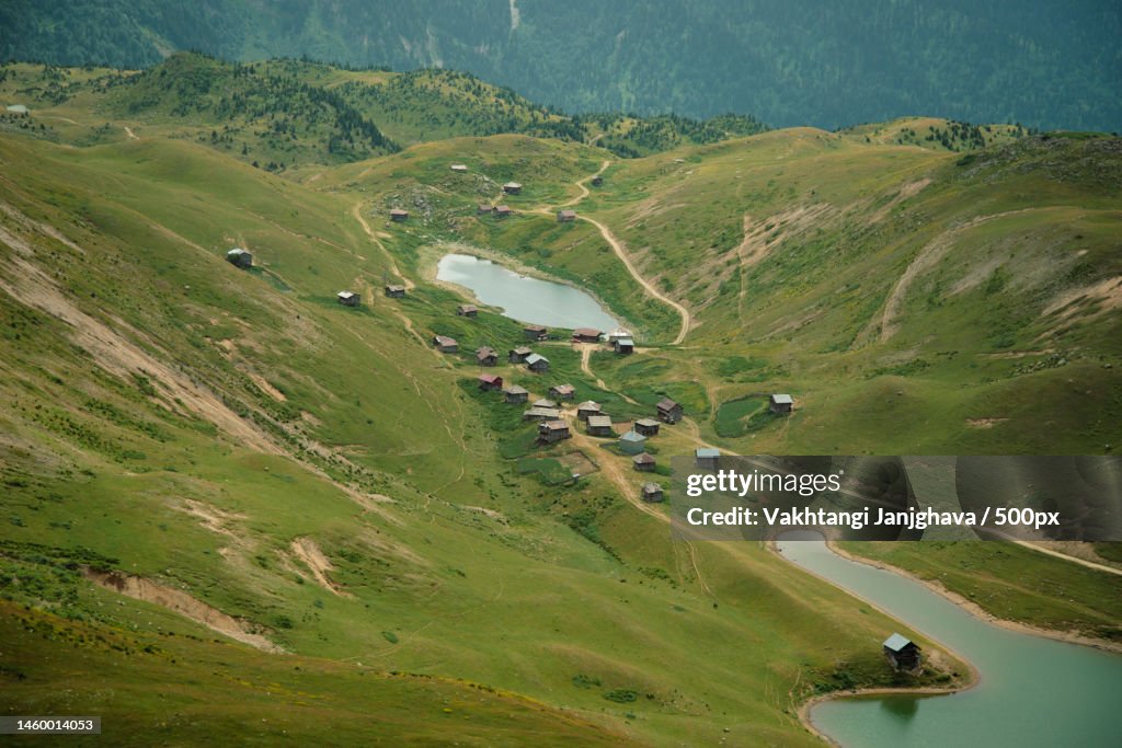 High angle view of landscape,Khulo,Georgia