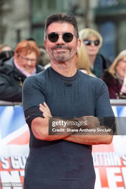 Judge Simon Cowell attends the Britain's Got Talent 2023 Photocall at London Palladium on January 27, 2023 in London, England.