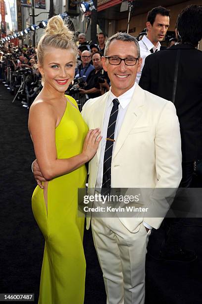 Actress Julianne Hough and director Adam Shankman arrive at the premiere of Warner Bros. Pictures' "Rock of Ages" at Grauman's Chinese Theatre on...