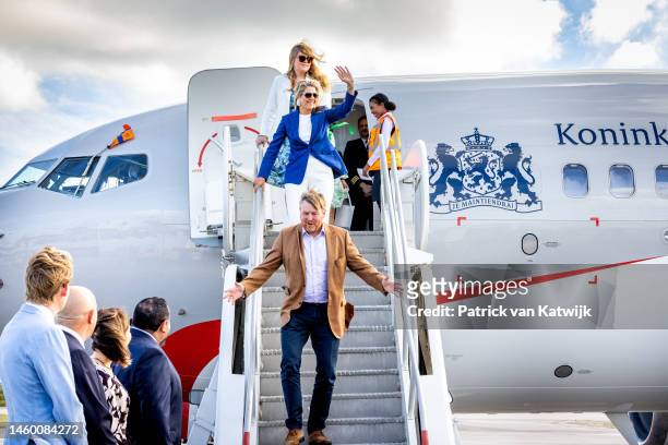 King Willem-Alexander of The Netherlands, Queen Maxima of The Netherlands and Princess Amalia of The Netherlands arrive with the Dutch Government...