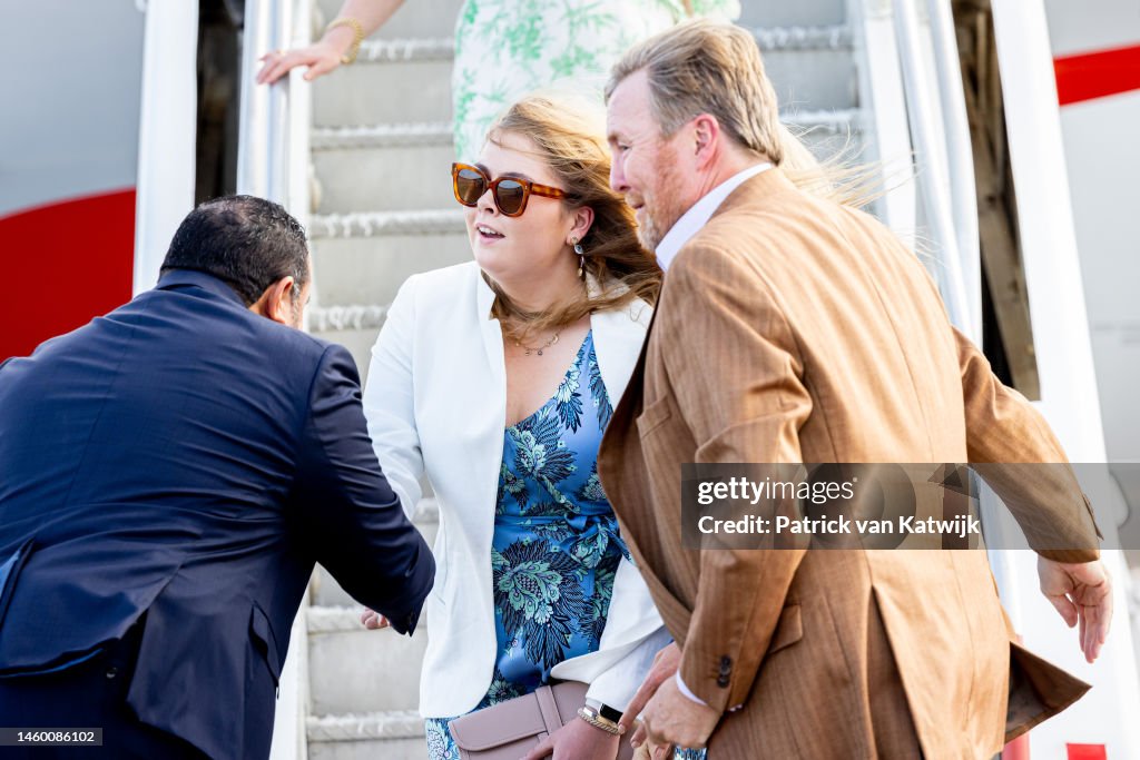 Dutch Royal Family Tour Of The Dutch Caribbean Islands : Day One