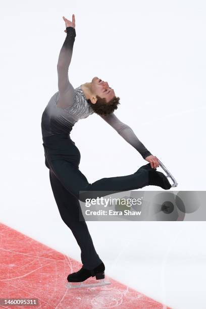 Jason Brown skates during the Championship Men's Short Program on day two of the 2023 TOYOTA U.S. Figure Skating Championships at SAP Center on...