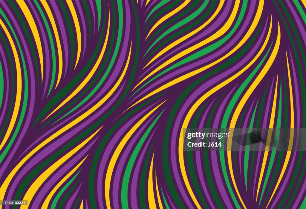 Mardi Gras abstracto flujo doodle fondo