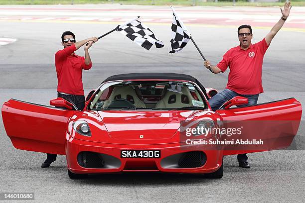 Actor Sharman Joshi and Boman Irani of the movie, Ferrari Ki Sawaari pose for a photo during a media event at the 2012 International India Film...