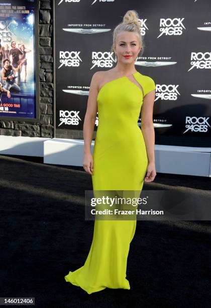 Actress Julianne Hough arrives at the premiere of Warner Bros. Pictures' 'Rock of Ages' at Grauman's Chinese Theatre on June 8, 2012 in Hollywood,...