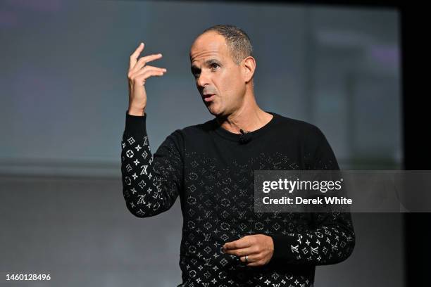 Marcus Lemonis speaks at TSP Game Plan 2023 at The Hotel at Avalon on January 27, 2023 in Alpharetta, Georgia.