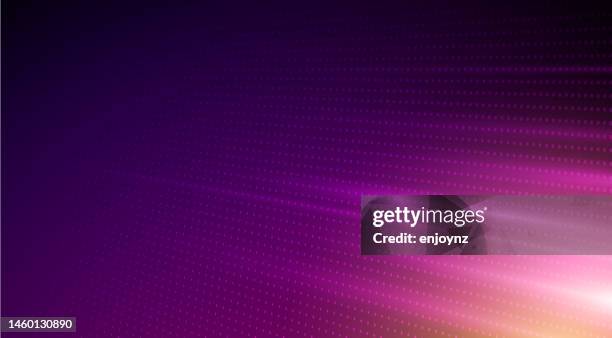 bildbanksillustrationer, clip art samt tecknat material och ikoner med abstract blue fast moving data transfer lines background - background purple