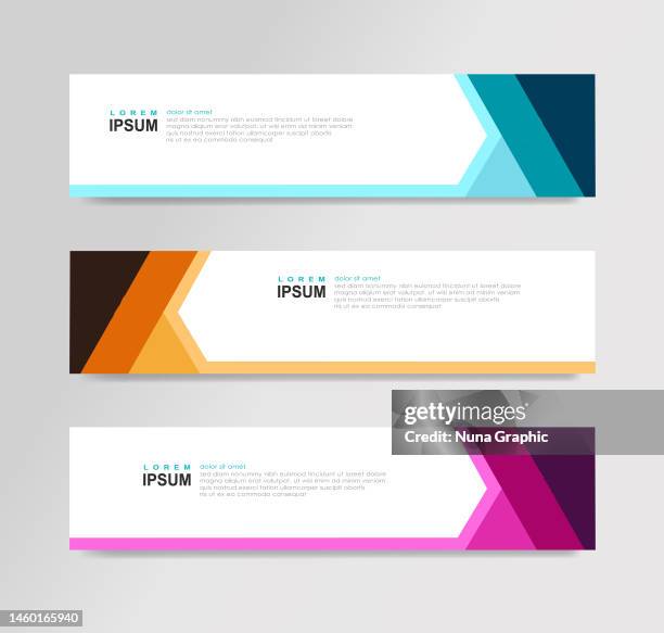 bildbanksillustrationer, clip art samt tecknat material och ikoner med vector abstract banner - mall
