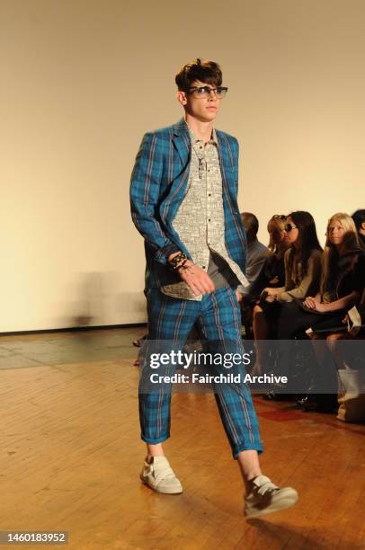 Cole Mohr on the runway at Marc by Marc Jacobs spring 2010 runway show at the New York State Armory.