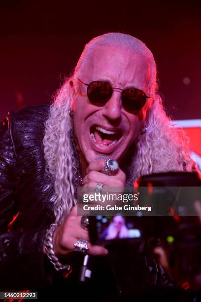 Singer Dee Snider of Twisted Sister performs during the Las Vegas Rock & Roll Extravaganza at the Hard Rock Cafe Las Vegas Strip on January 27, 2023...