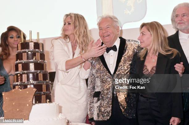 Mia Frye, Adriana Karembeu, Massimo Gargia, Isabelle Bartoux and Hermann Buhlbecker attend The 45th The Best Awards By Massimo Gargia at Cercle...