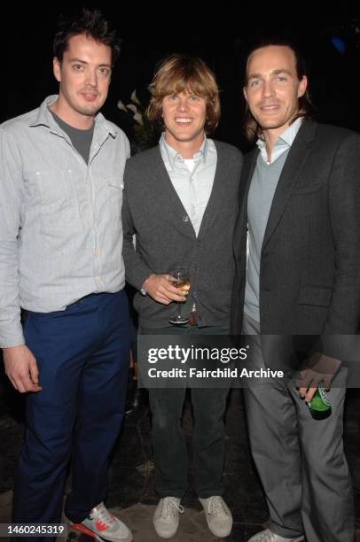 Trovata designers Marcus Wainwright, John Whitledge and David Neville attend the Council of Fashion Designers of America's Stan Herman party.