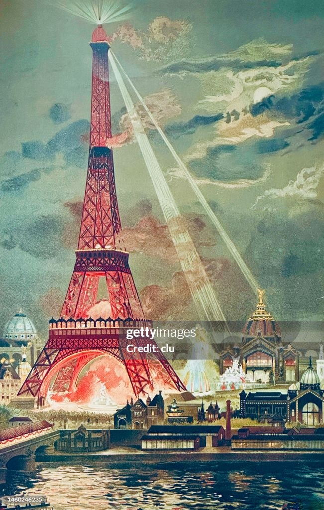 París 1889, Relámpago para la Torre Eiffel para la Exposición Universal